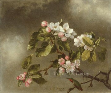 Colibrí y flores de manzano Martin Johnson Heade floral Pinturas al óleo